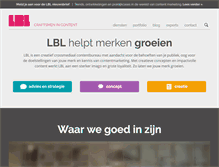 Tablet Screenshot of lbl.nl
